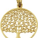 Lebensbaum Anhänger Gelbgold 333 8 Karat Baum des Lebens