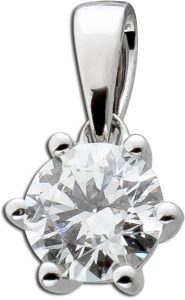 Solitär Anhänger 0.25 Weißgold 585 14K Lab Grown Diamond