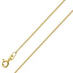 Ankerkette 0,8mm Gelbgold 333 8 Karat massiv poliert