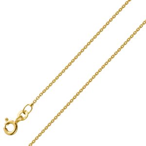 Ankerkette 0,8mm Gelbgold 333 8 Karat massiv poliert
