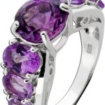 Amethyst Ring Silber 925 lila Edelsteine