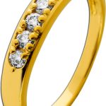 Diamant Ring Silber vergoldet Lab Grown Diamonds 0.30ct