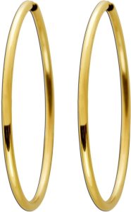 Gold Creolen Gelbgold 333 8 Karat 40mm flexibel