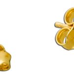 Endlos Perlen Ohrringe Gold 333 8K Süßwasser Endless