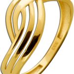 Damenring Gold 333 8 Karat Überwurfdesign